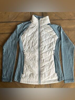 Smartwool Propulsion 60 Jacket Quilted Wool Houndstooth Full Zip Women XS Hiking
